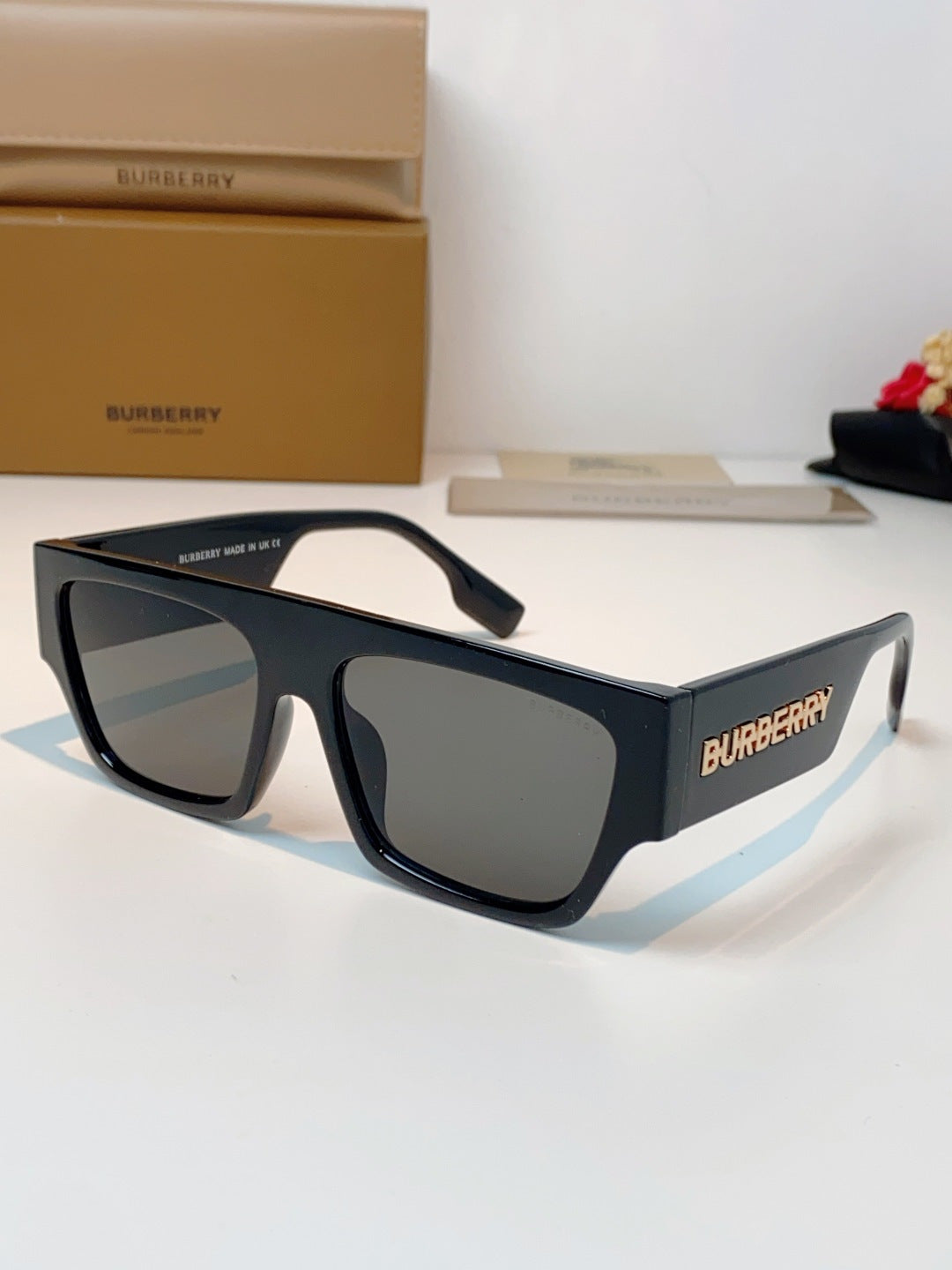 Burberry Square Black Lens Sunglasses for Men & Women - 358622