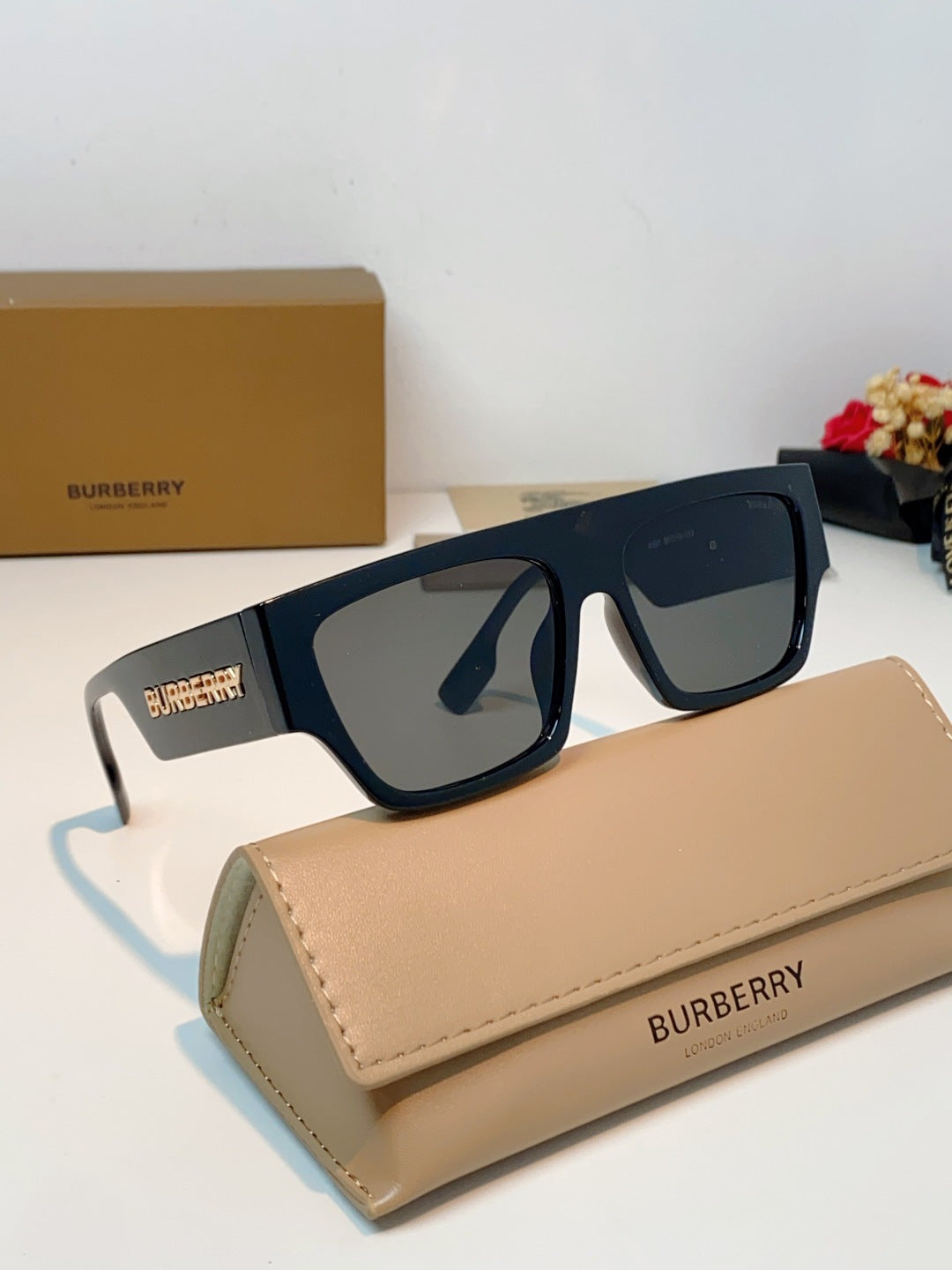 Burberry Square Black Lens Sunglasses for Men & Women - 358622 - detail image 10