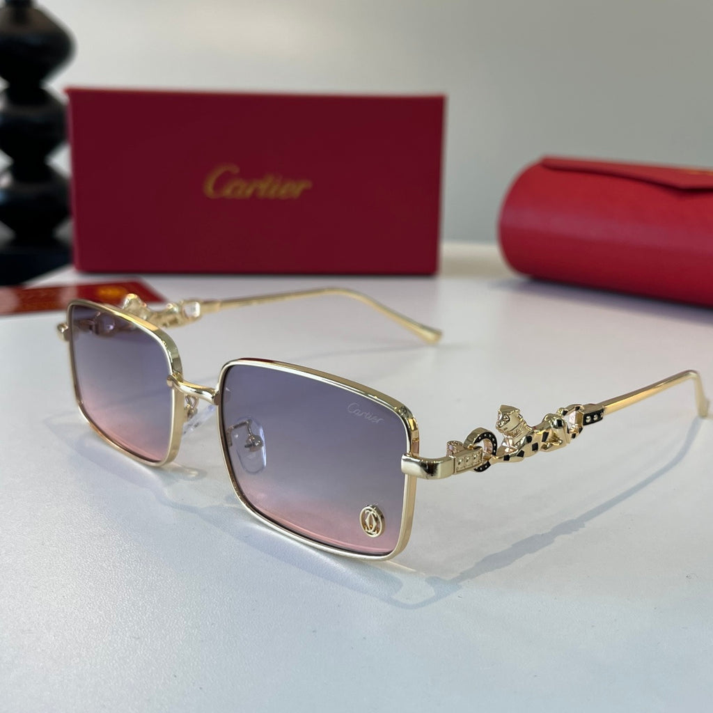 Cartier Lightweight Metal Rimless Silver Lens Sunglasses for Men & Wo - 493675 - detail image 3
