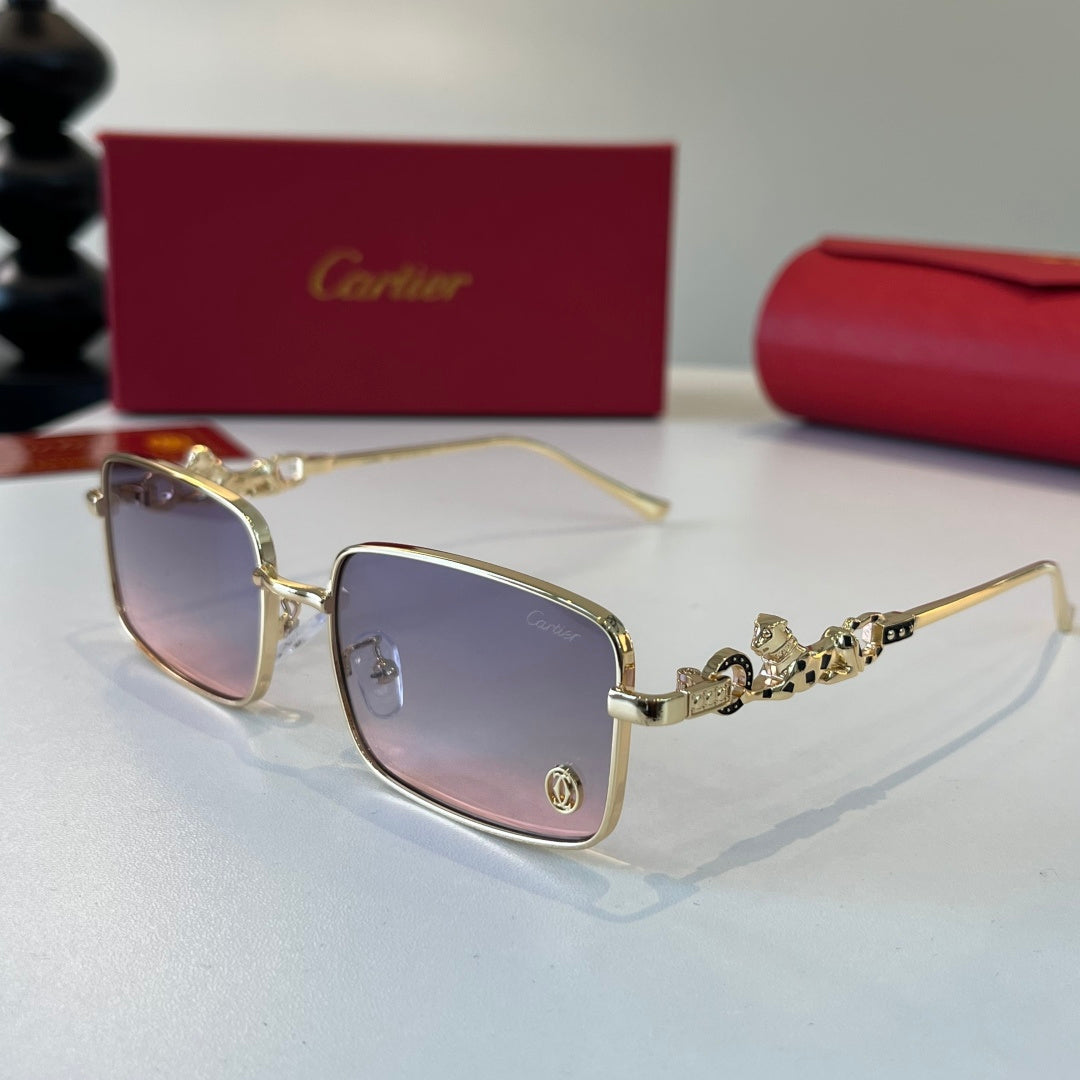 Cartier Lightweight Metal Rimless Silver Lens Sunglasses for Men & Wo - 493675 - detail image 3