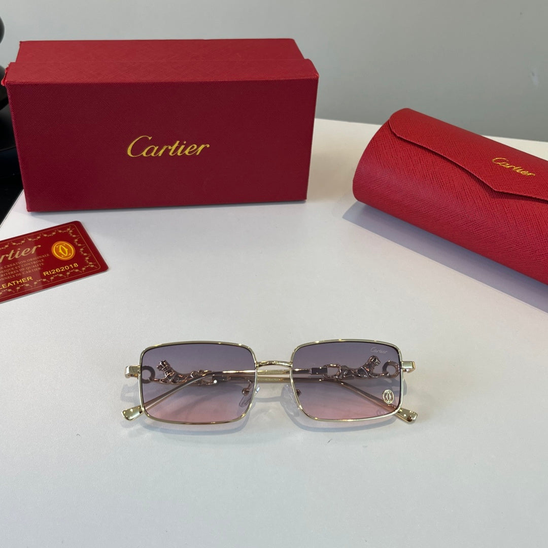 Cartier Lightweight Metal Rimless Silver Lens Sunglasses for Men & Wo - 493675 - detail image 4