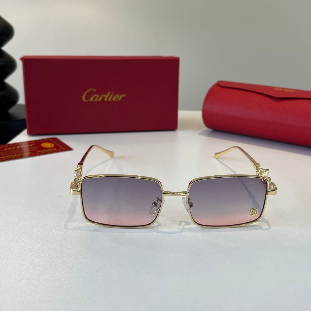 Cartier Lightweight Metal Rimless Silver Lens Sunglasses for Men & Wo - 493675 - detail image 2