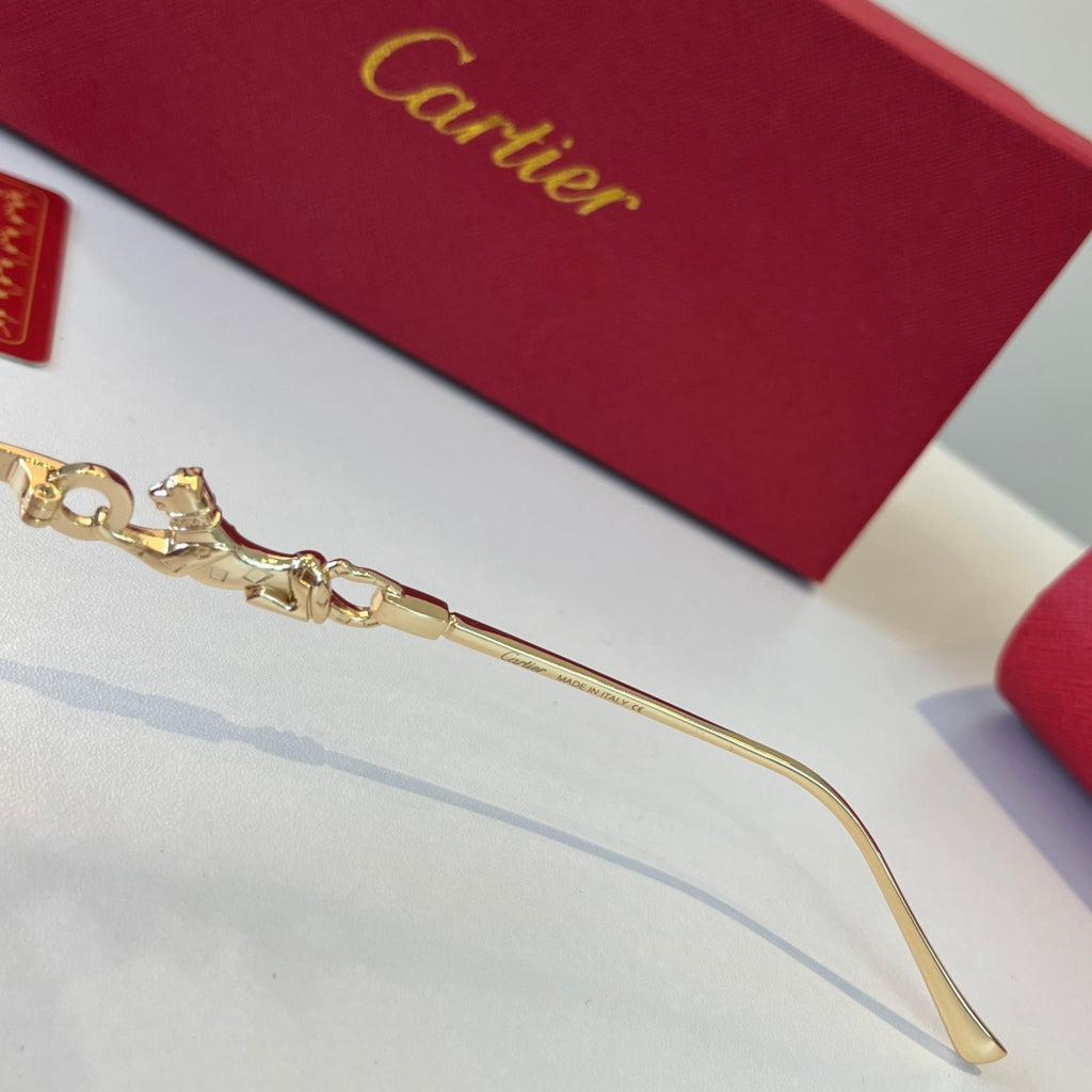Cartier Lightweight Metal Rimless Silver Lens Sunglasses for Men & Wo - 493675 - detail image 11