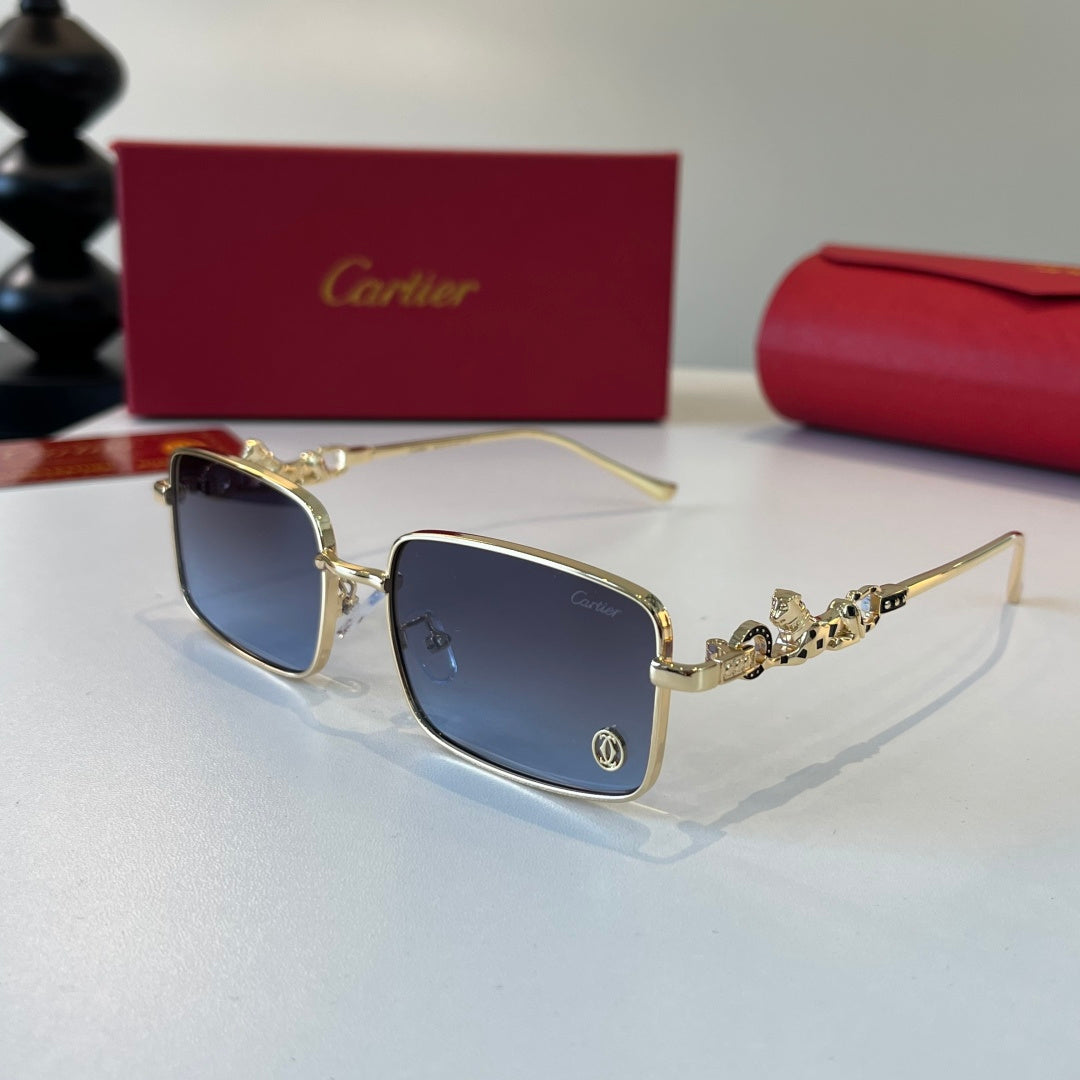 Cartier Lightweight Metal Rimless Silver Lens Sunglasses for Men & Wo - 493676 - detail image 2