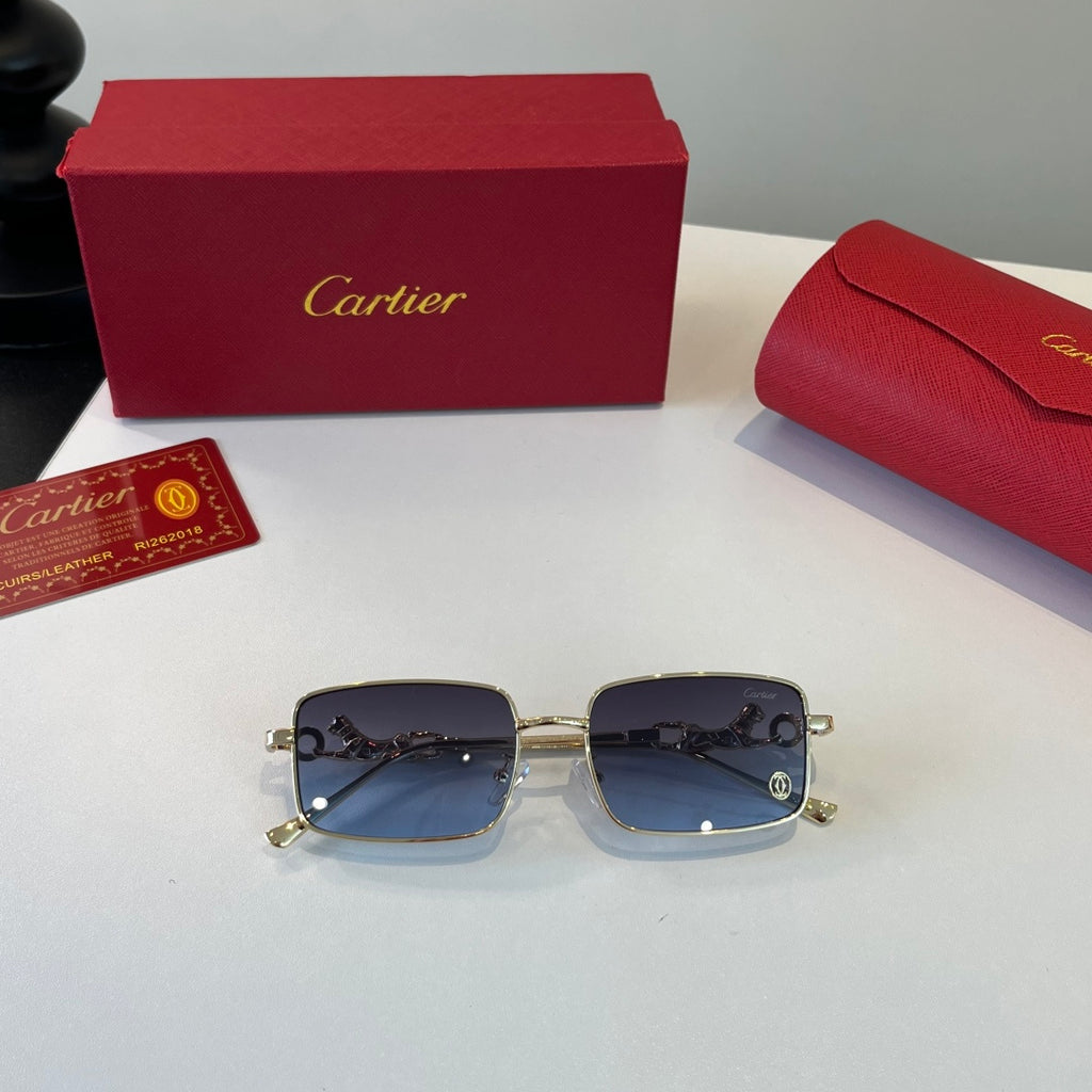 Cartier Lightweight Metal Rimless Silver Lens Sunglasses for Men & Wo - 493676 - detail image 9
