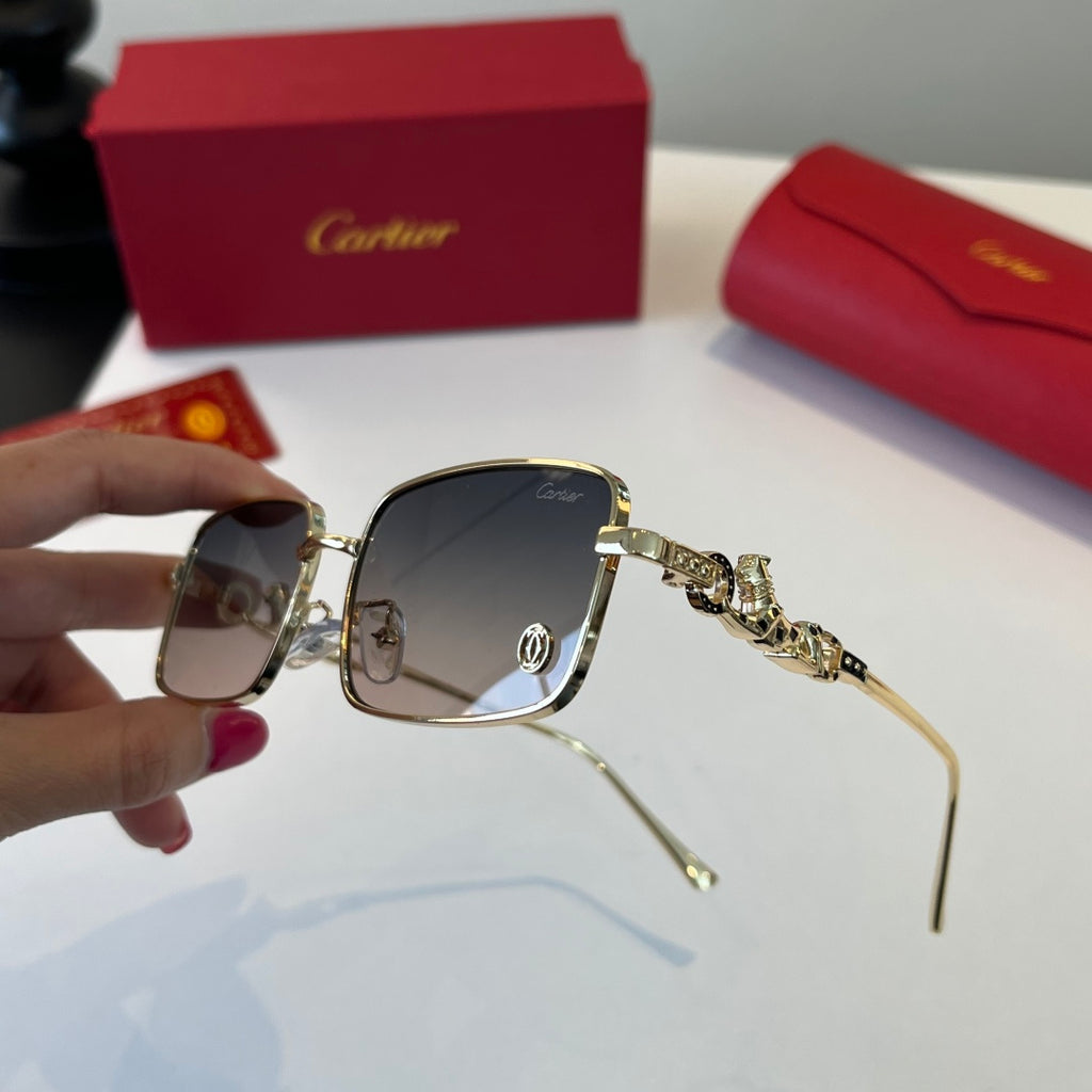 Cartier Lightweight Metal Rimless Silver Lens Sunglasses for Men & Wo - 432249 - detail image 4