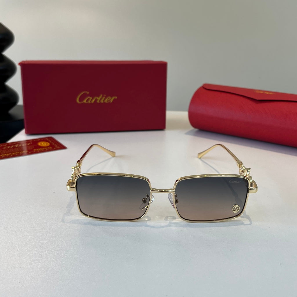 Cartier Lightweight Metal Rimless Silver Lens Sunglasses for Men & Wo - 493677 - detail image 2