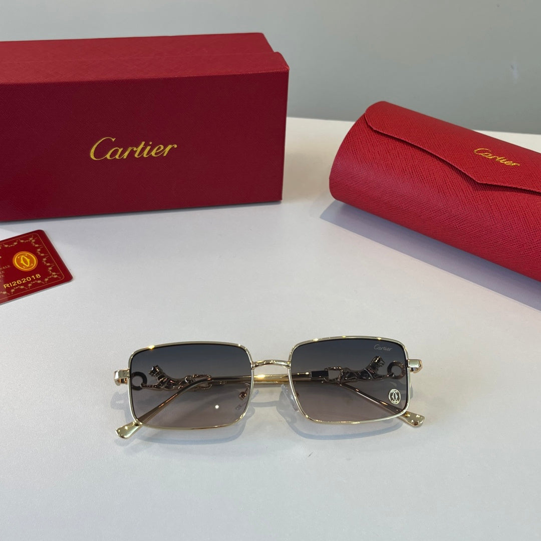 Cartier Lightweight Metal Rimless Silver Lens Sunglasses for Men & Wo - 493677 - detail image 5