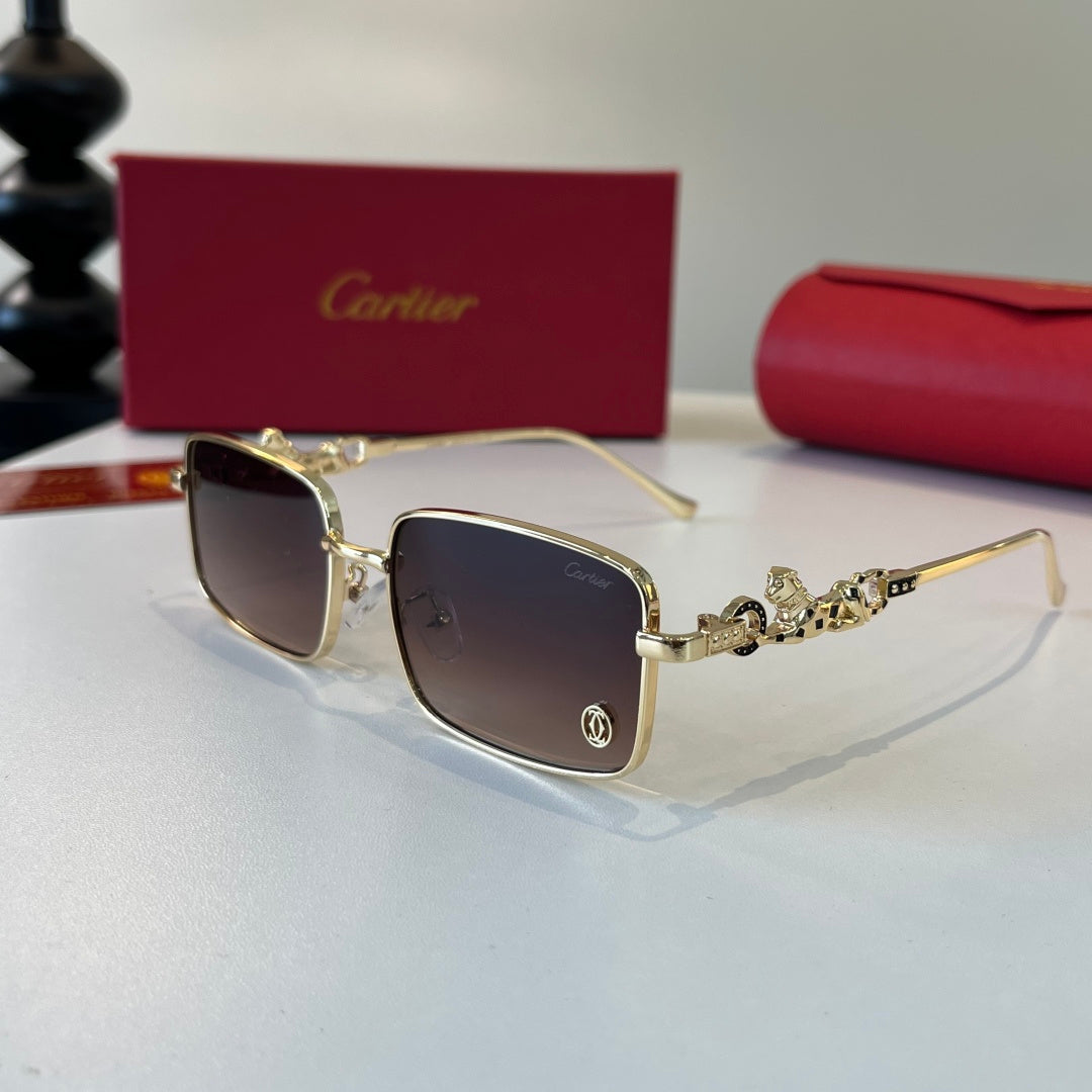 Cartier Lightweight Metal Rimless Silver Lens Sunglasses for Men & Wo - 493678 - detail image 3