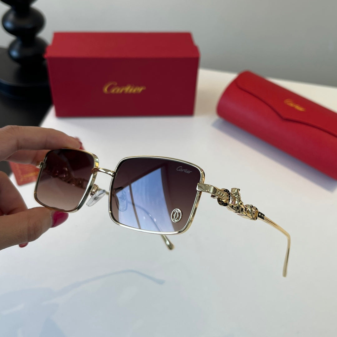 Cartier Lightweight Metal Rimless Silver Lens Sunglasses for Men & Wo - 493678 - detail image 7