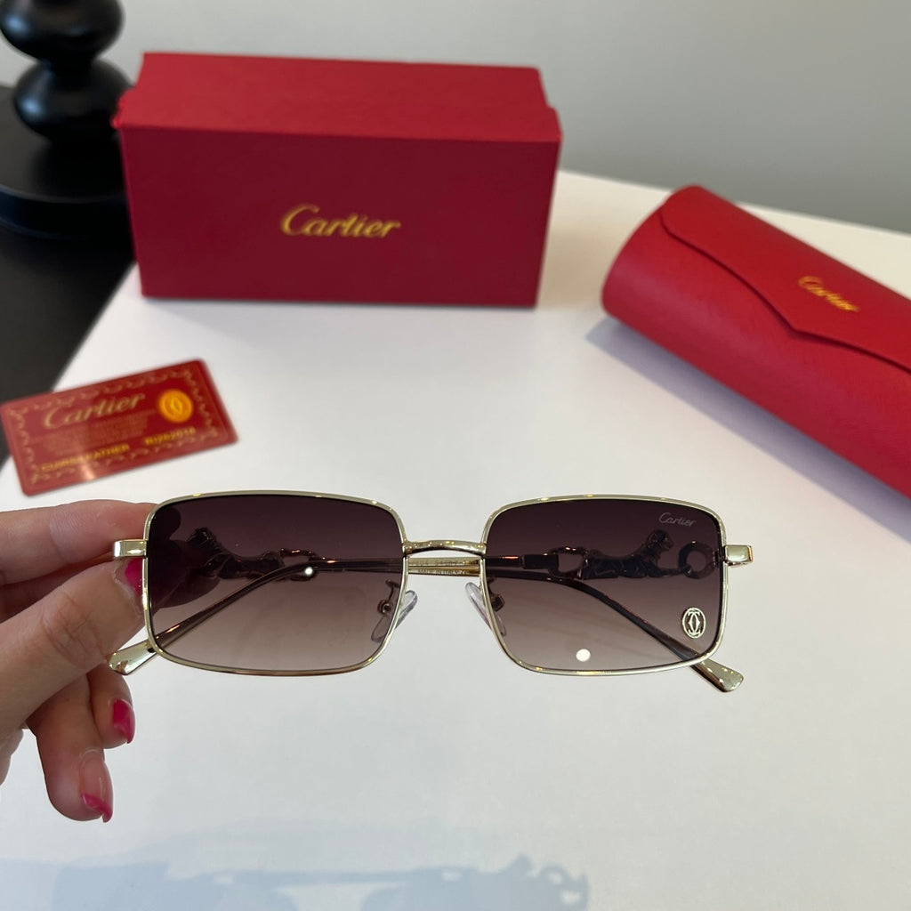 Cartier Lightweight Metal Rimless Silver Lens Sunglasses for Men & Wo - 493678 - detail image 8