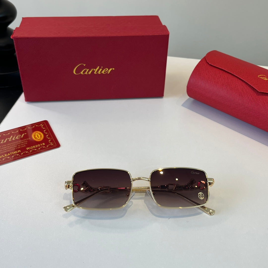 Cartier Lightweight Metal Rimless Silver Lens Sunglasses for Men & Wo - 493678 - detail image 9