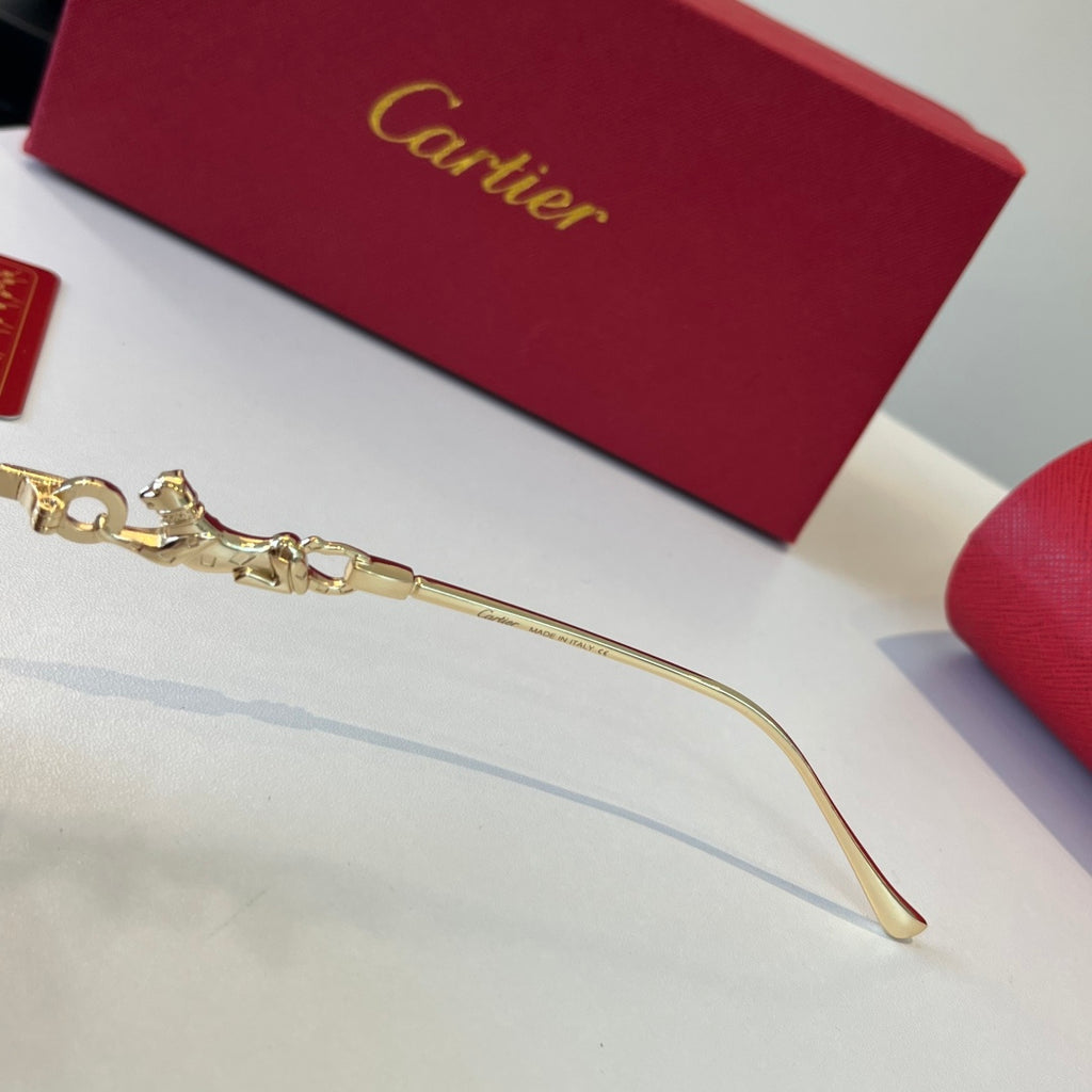 Cartier Lightweight Metal Rimless Silver Lens Sunglasses for Men & Wo - 493678 - detail image 10