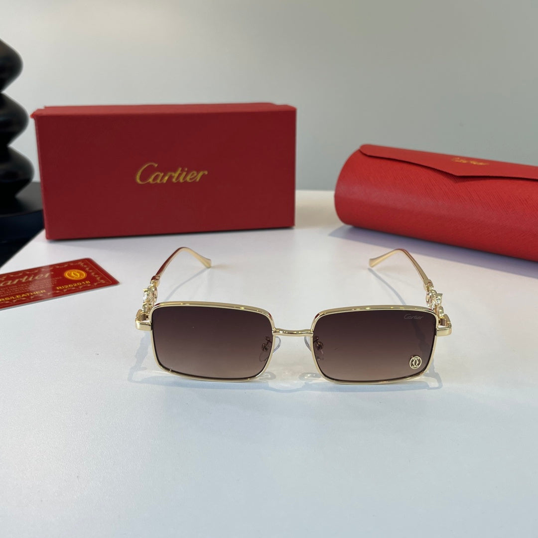 Cartier Lightweight Metal Rimless Silver Lens Sunglasses for Men & Wo - 493678 - detail image 2
