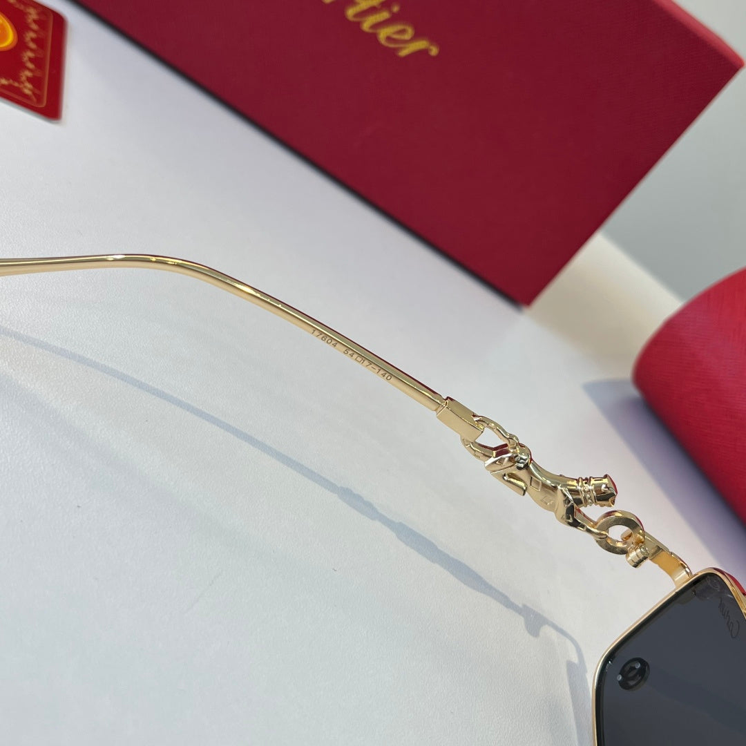 Cartier Lightweight Metal Rimless Silver Lens Sunglasses for Men & Wo - 493679 - detail image 9