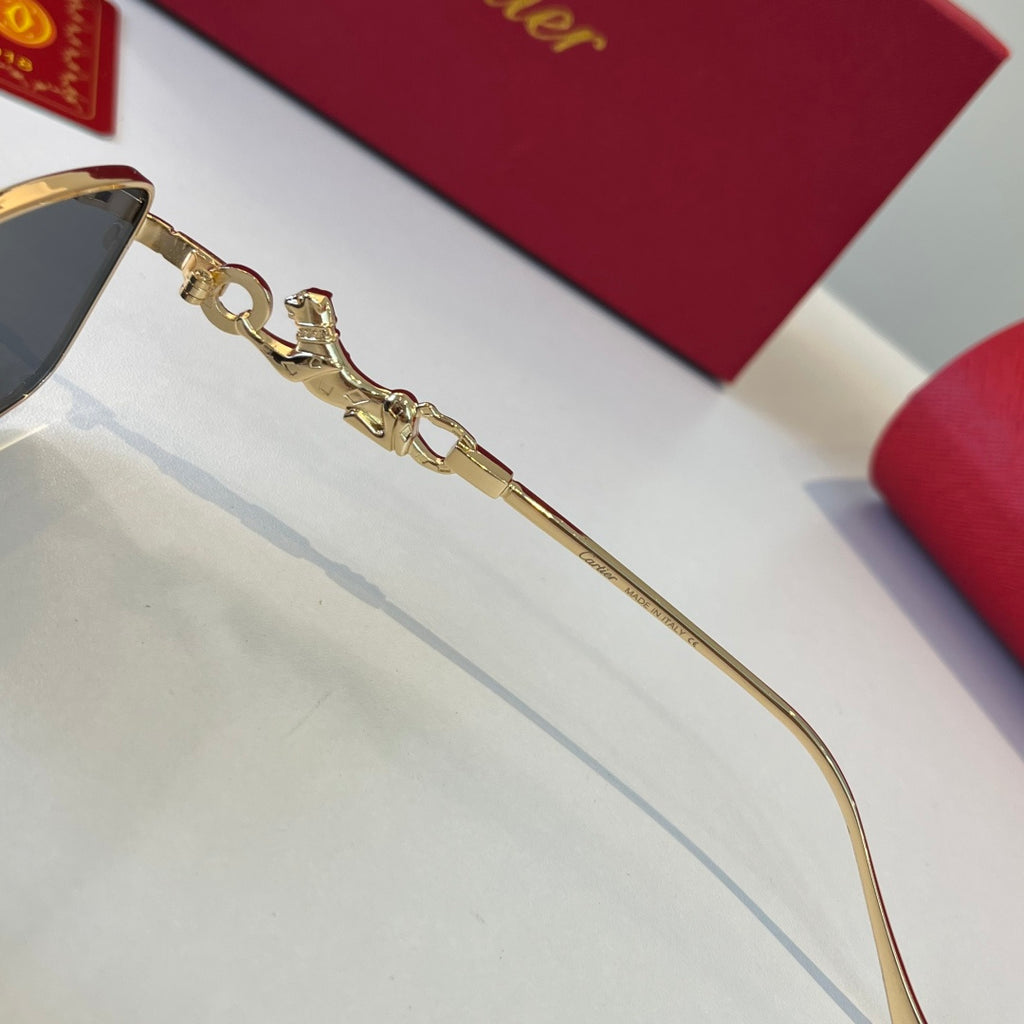 Cartier Lightweight Metal Rimless Silver Lens Sunglasses for Men & Wo - 493679 - detail image 10