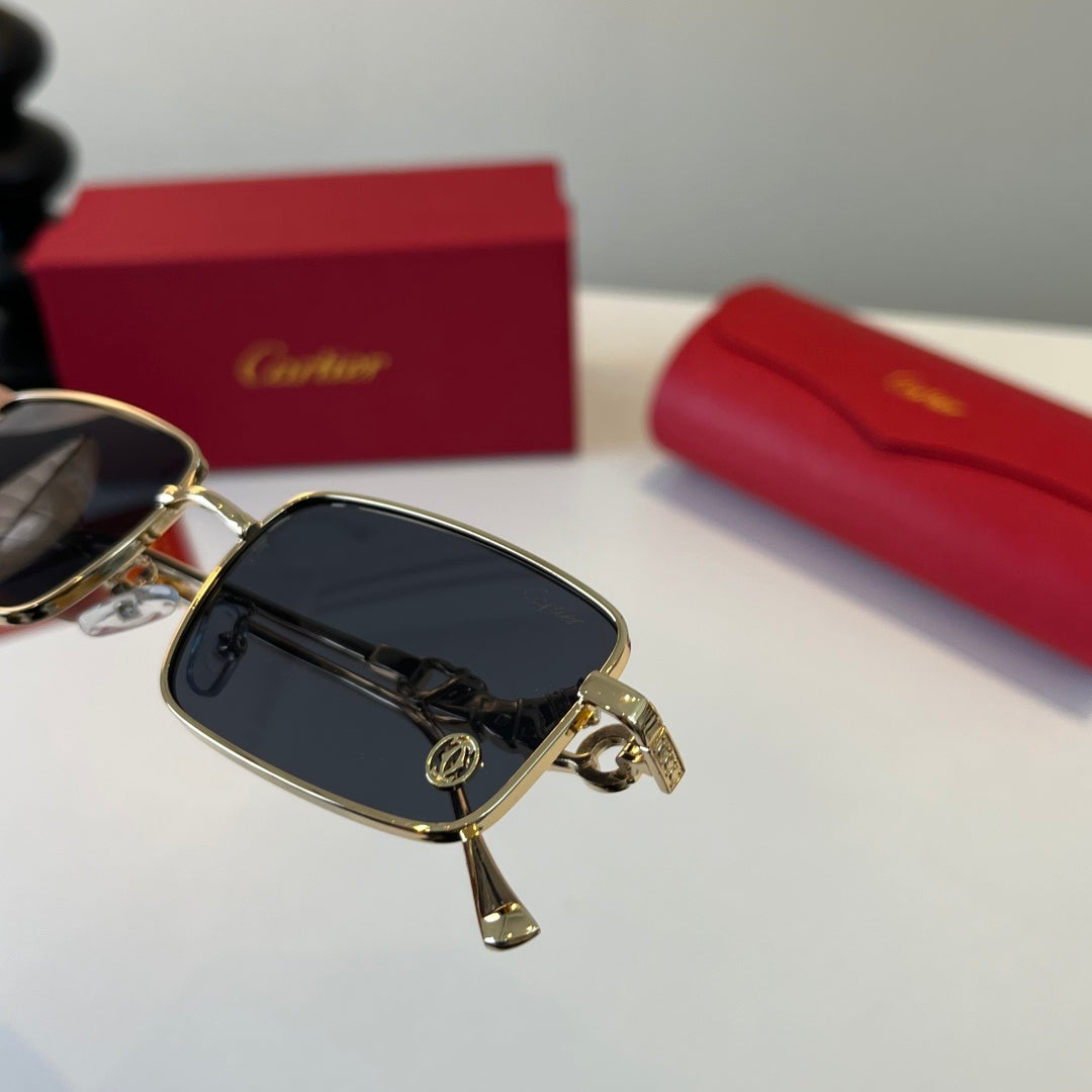 Cartier Lightweight Metal Rimless Silver Lens Sunglasses for Men & Wo - 432251 - detail image 6