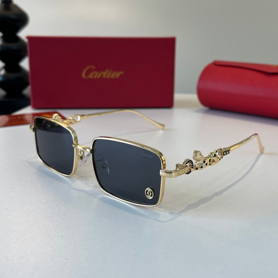Cartier Lightweight Metal Rimless Silver Lens Sunglasses for Men & Wo - 493679 - detail image 3