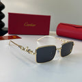 Cartier Lightweight Metal Rimless Silver Lens Sunglasses for Men & Wo - 493679