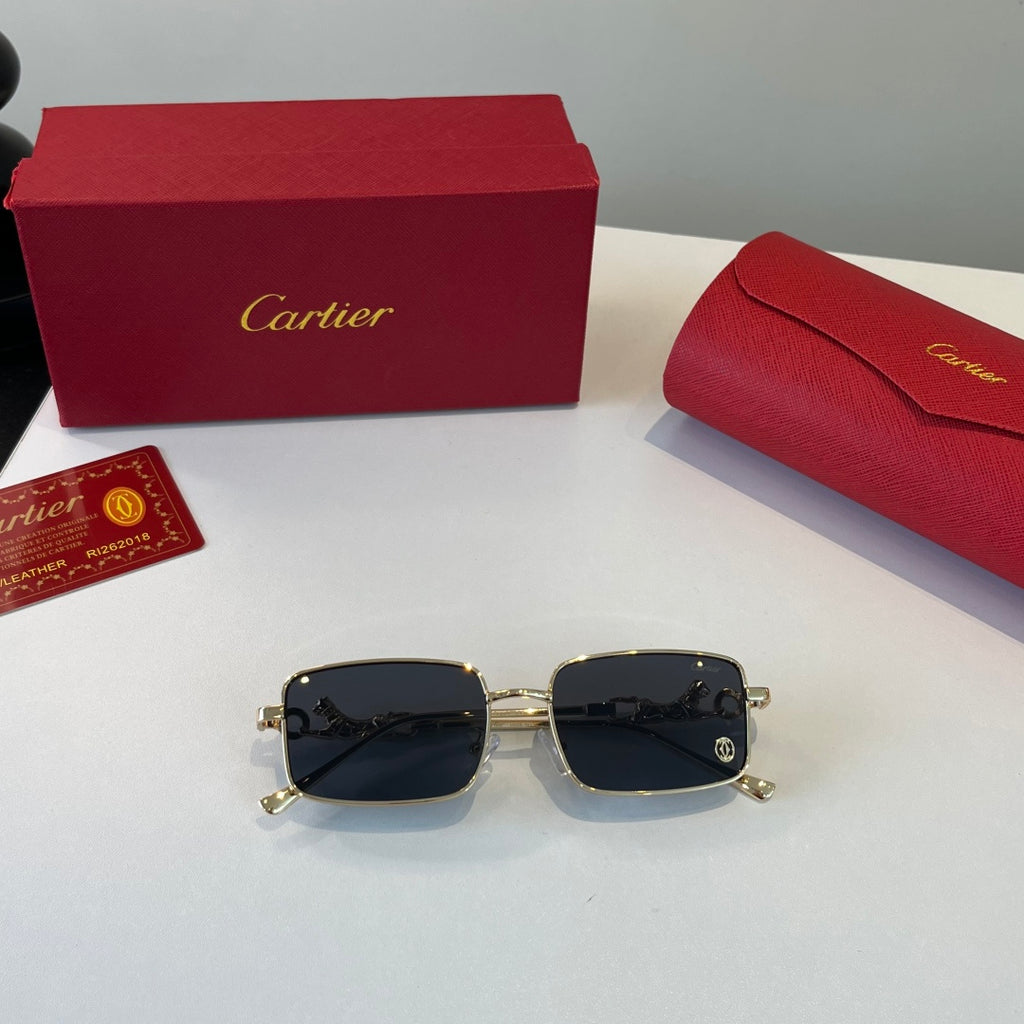 Cartier Lightweight Metal Rimless Silver Lens Sunglasses for Men & Wo - 493679 - detail image 4