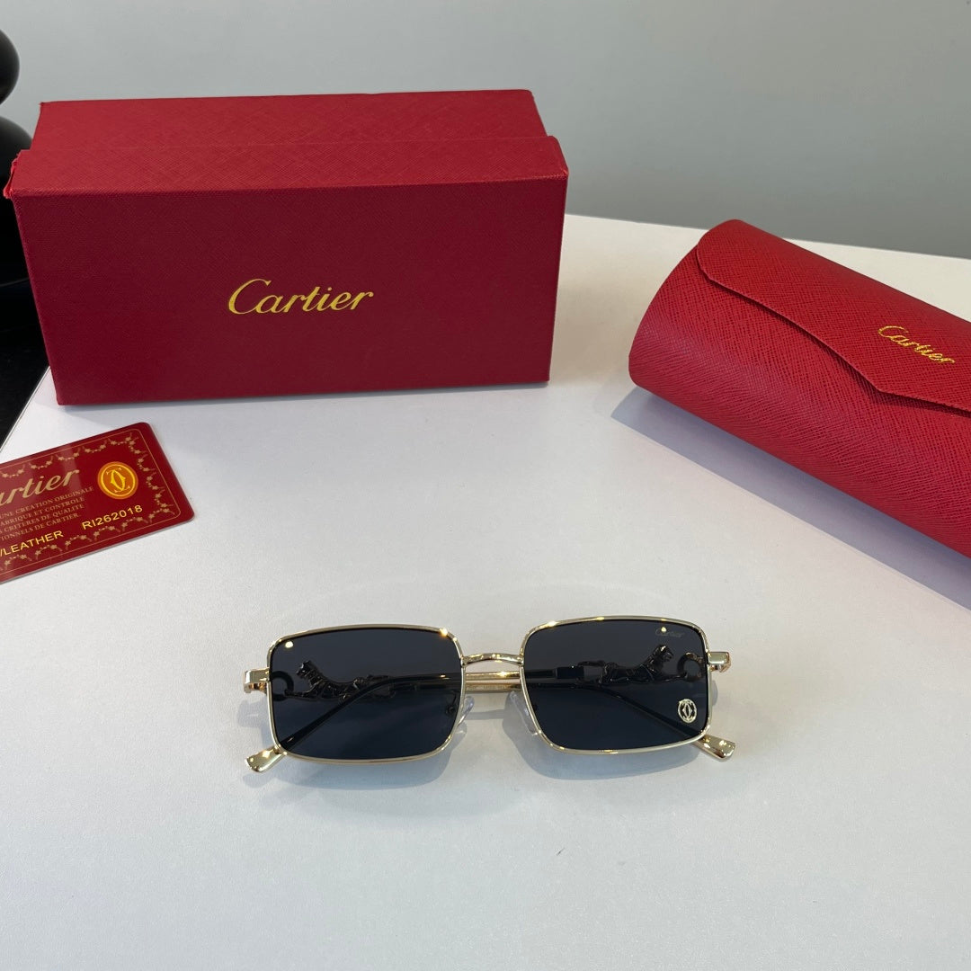 Cartier Lightweight Metal Rimless Silver Lens Sunglasses for Men & Wo - 493679 - detail image 4
