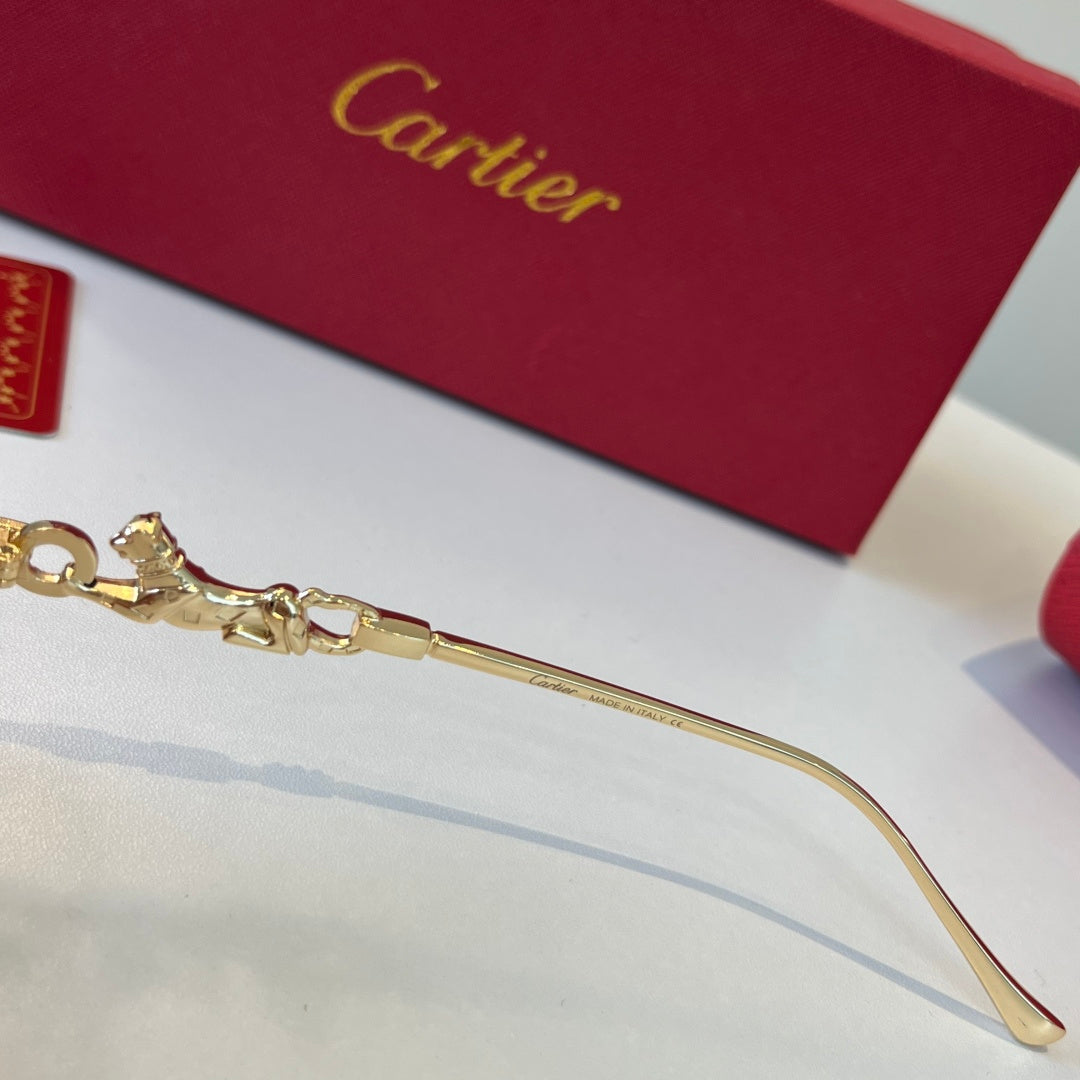 Cartier Lightweight Metal Rimless Silver Lens Sunglasses for Men & Wo - 493680 - detail image 10