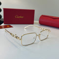 Cartier Lightweight Metal Rimless Silver Lens Sunglasses for Men & Wo - 493680