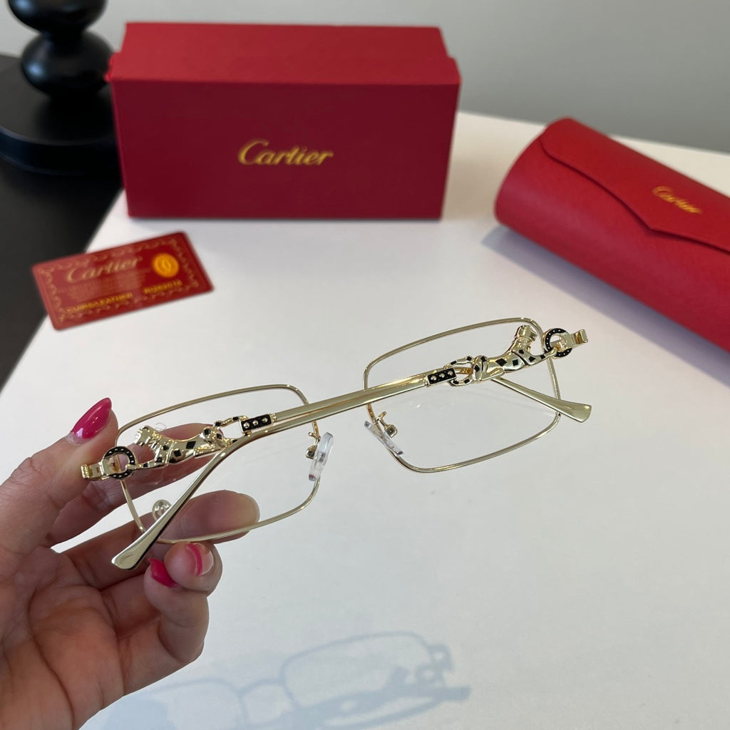 Cartier Lightweight Metal Rimless Silver Lens Sunglasses for Men & Wo - 493680 - detail image 8