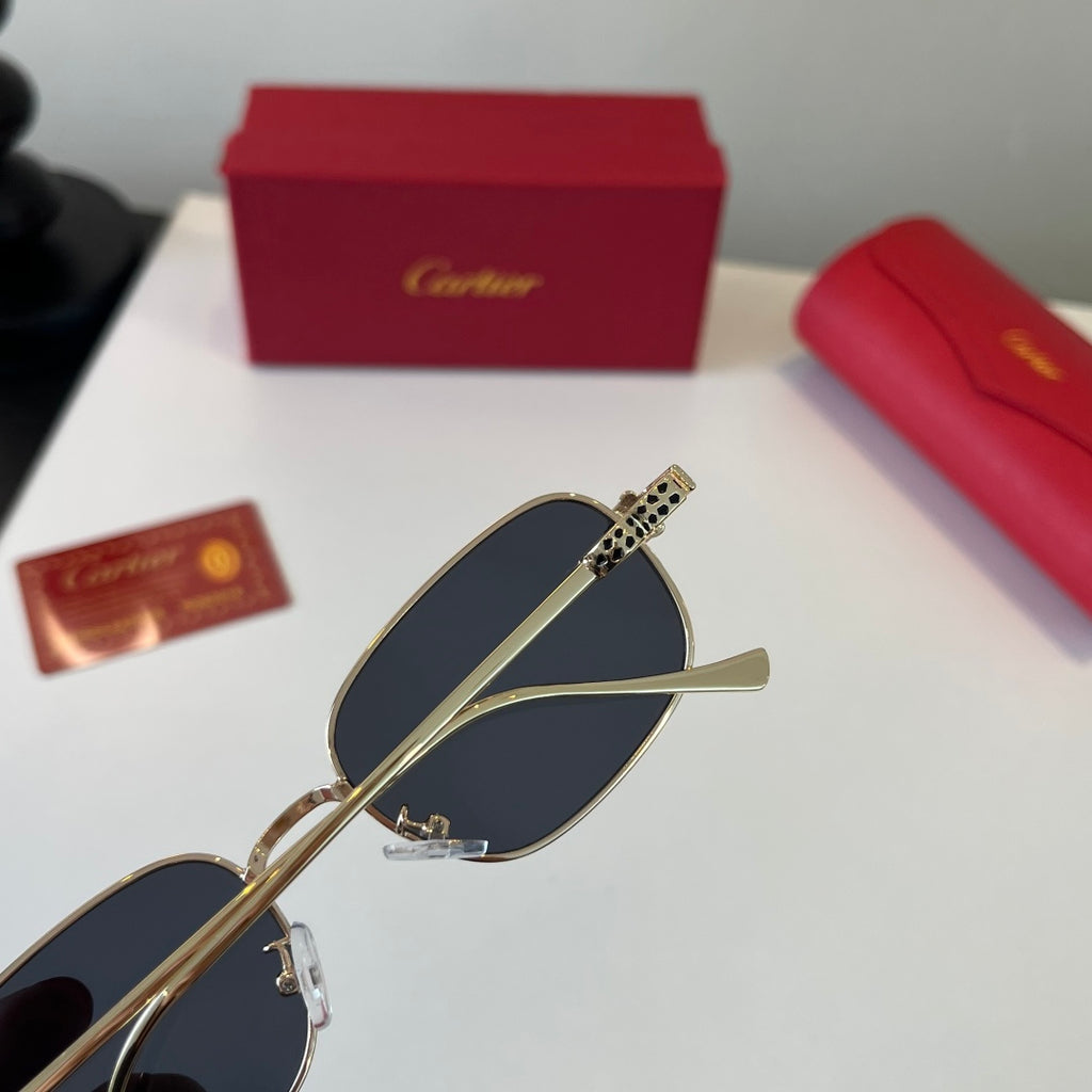 Cartier Lightweight Metal Rimless Silver Lens Sunglasses for Men & Wo - 493685 - detail image 7