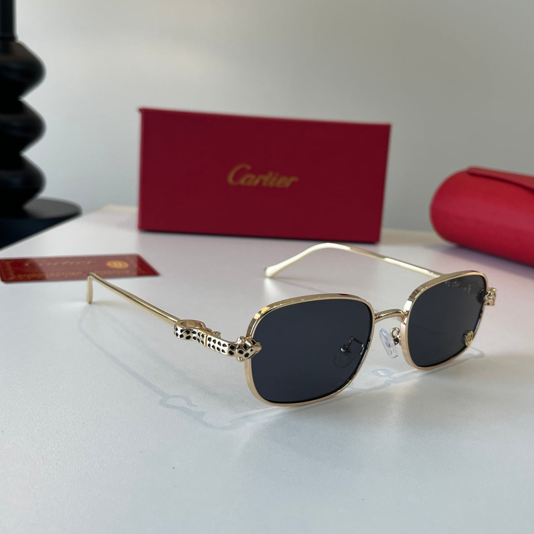 Cartier Lightweight Metal Rimless Silver Lens Sunglasses for Men & Wo - 493685