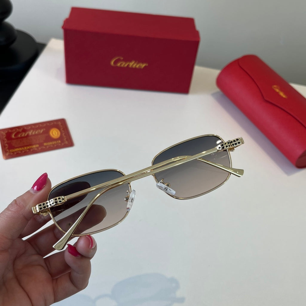 Cartier Lightweight Metal Rimless Silver Lens Sunglasses for Men & Wo - 493687 - detail image 8
