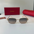 Cartier Lightweight Metal Rimless Silver Lens Sunglasses for Men & Wo - 493687