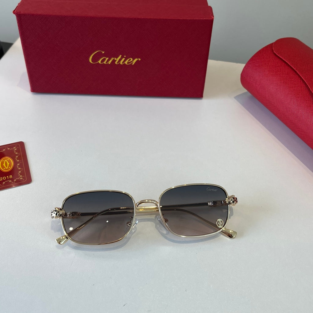 Cartier Lightweight Metal Rimless Silver Lens Sunglasses for Men & Wo - 493687 - detail image 4
