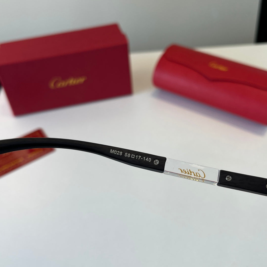 Cartier Lightweight Metal Rimless Blue Lens Sunglasses for Men & Wome - 493691 - detail image 9