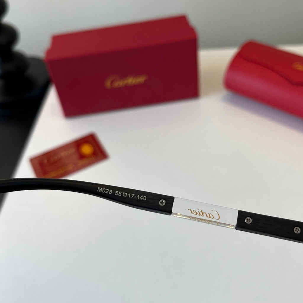 Cartier Lightweight Metal Rimless Silver Lens Sunglasses for Men & Wo - 493692 - detail image 10