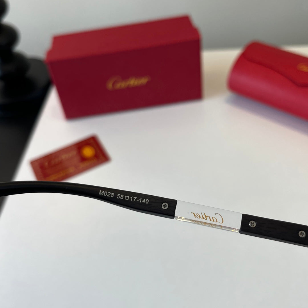 Cartier Lightweight Metal Rimless Silver Lens Sunglasses for Men & Wo - 493692 - detail image 10