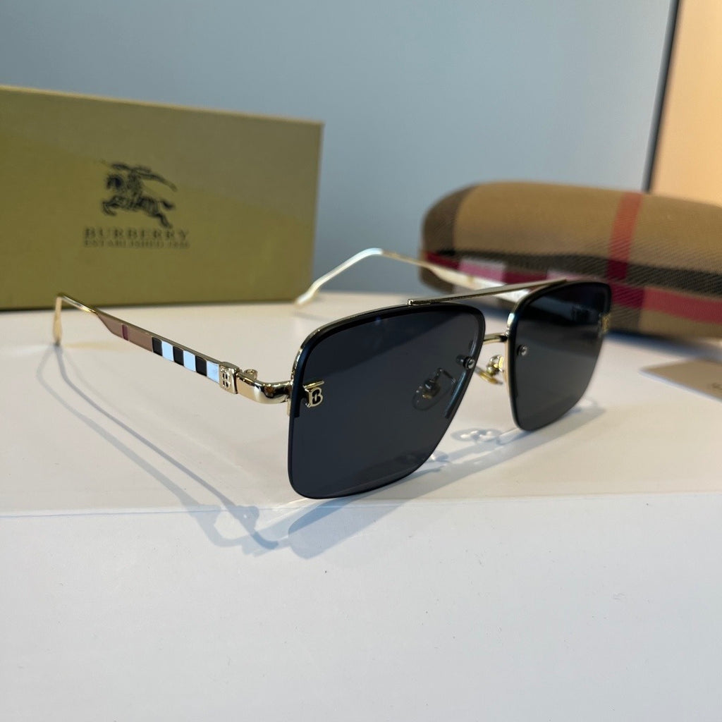 Burberry Fashion Silver Lens Sunglasses for Men & Women - 432442