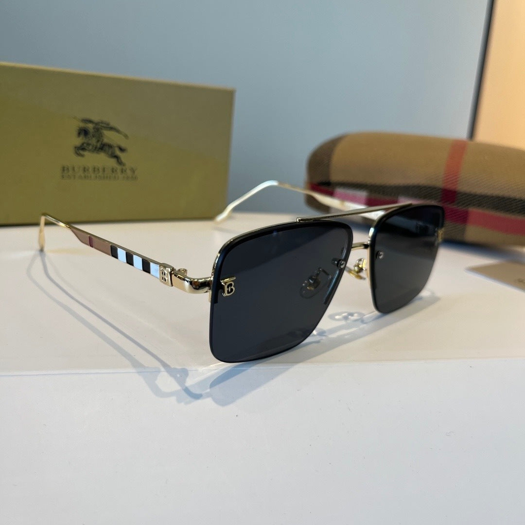Burberry Fashion Silver Lens Sunglasses for Men & Women - 432442