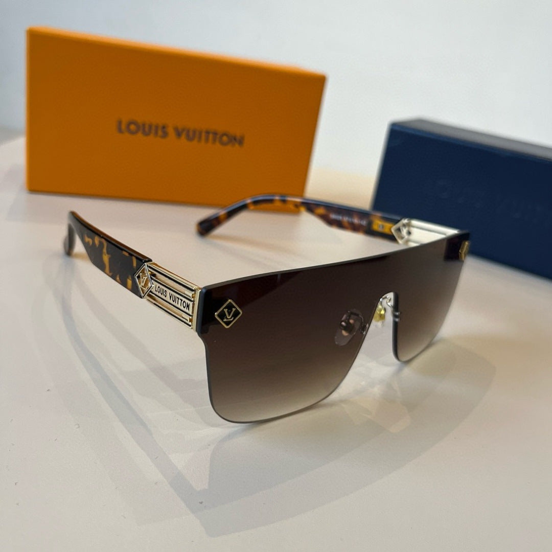 Louis Vuitton Metal Aviator Brown Lens Sunglasses for Men & Women - 431149