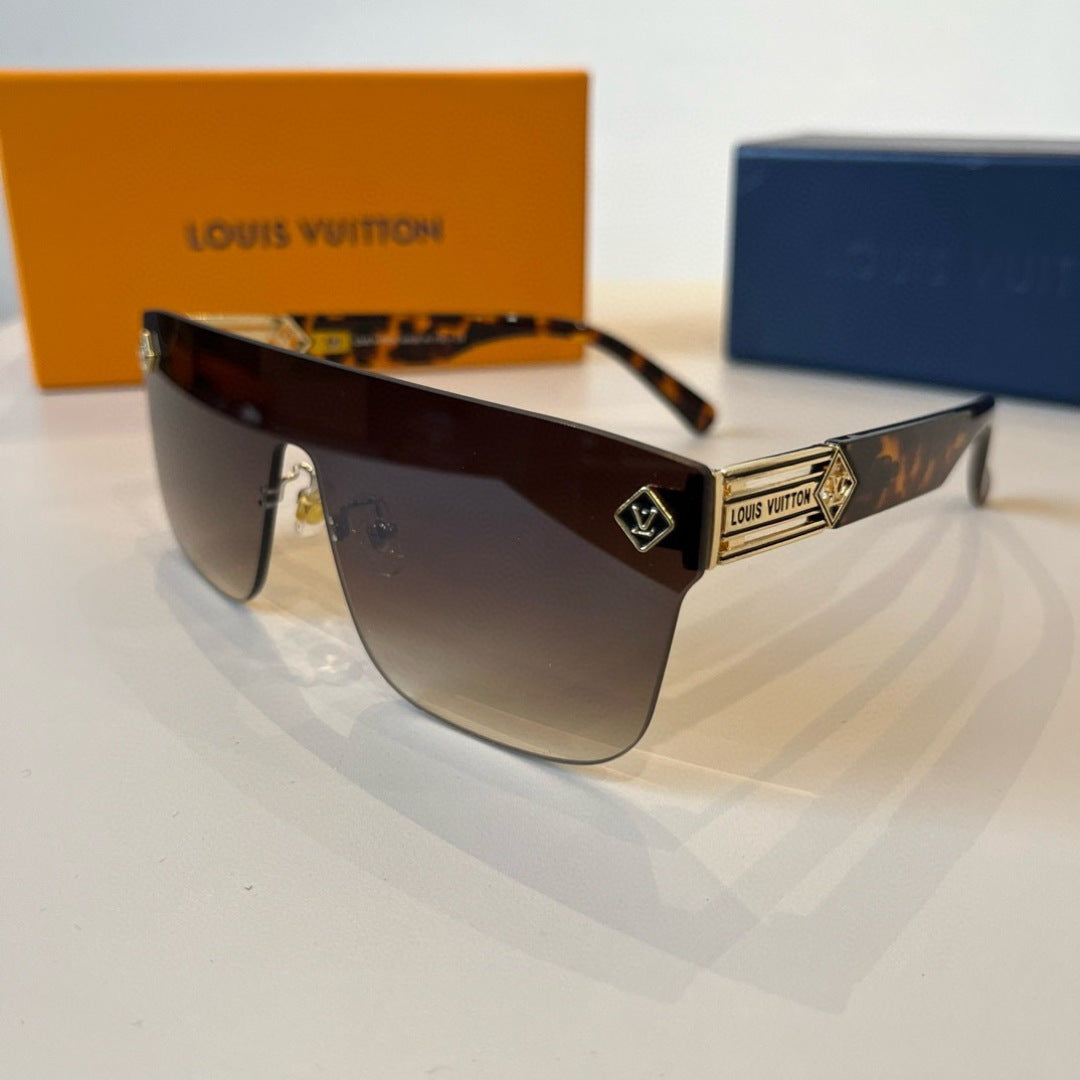 Louis Vuitton Metal Aviator Brown Lens Sunglasses for Men & Women - 431149 - detail image 3