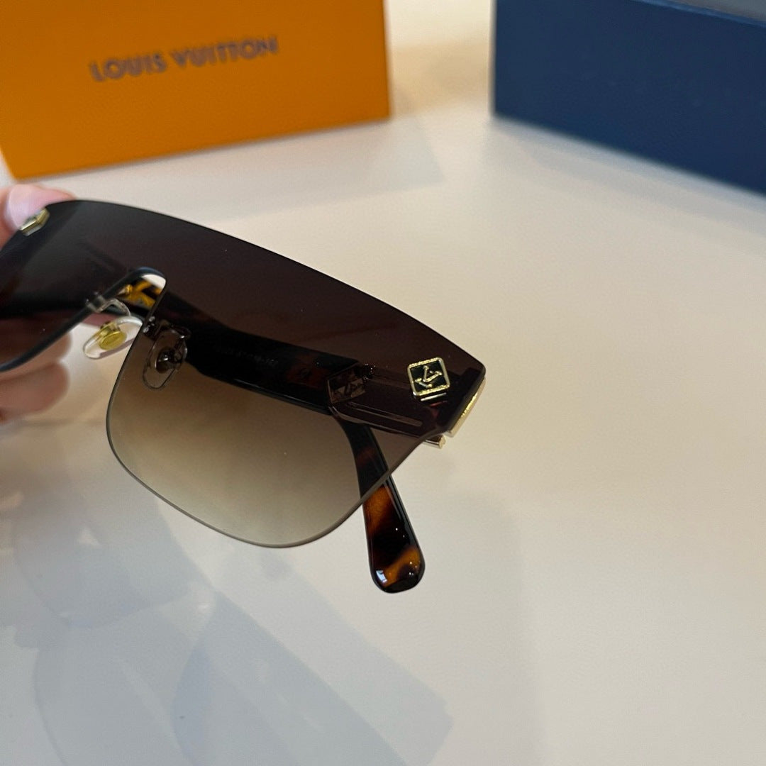 Louis Vuitton Metal Aviator Brown Lens Sunglasses for Men & Women - 431149 - detail image 5