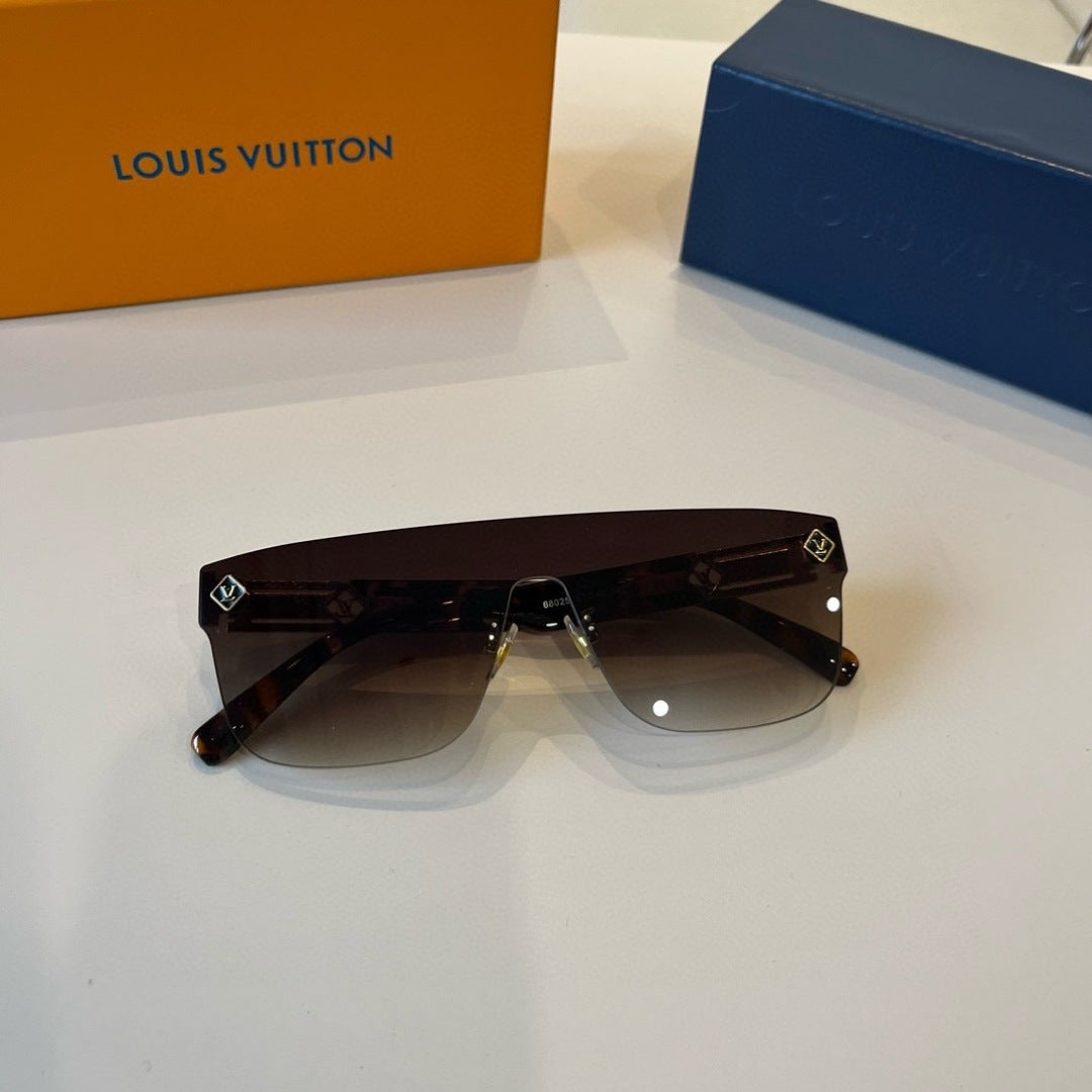 Louis Vuitton Metal Aviator Brown Lens Sunglasses for Men & Women - 431149 - detail image 4