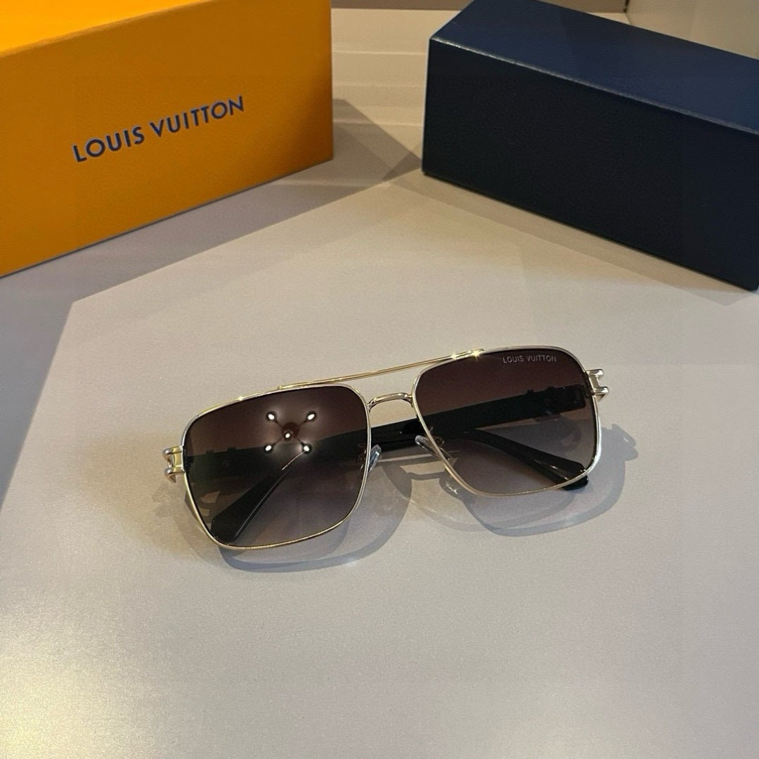 Louis Vuitton Metal Aviator Gold Lens Sunglasses for Men & Women - 486286 - detail image 10