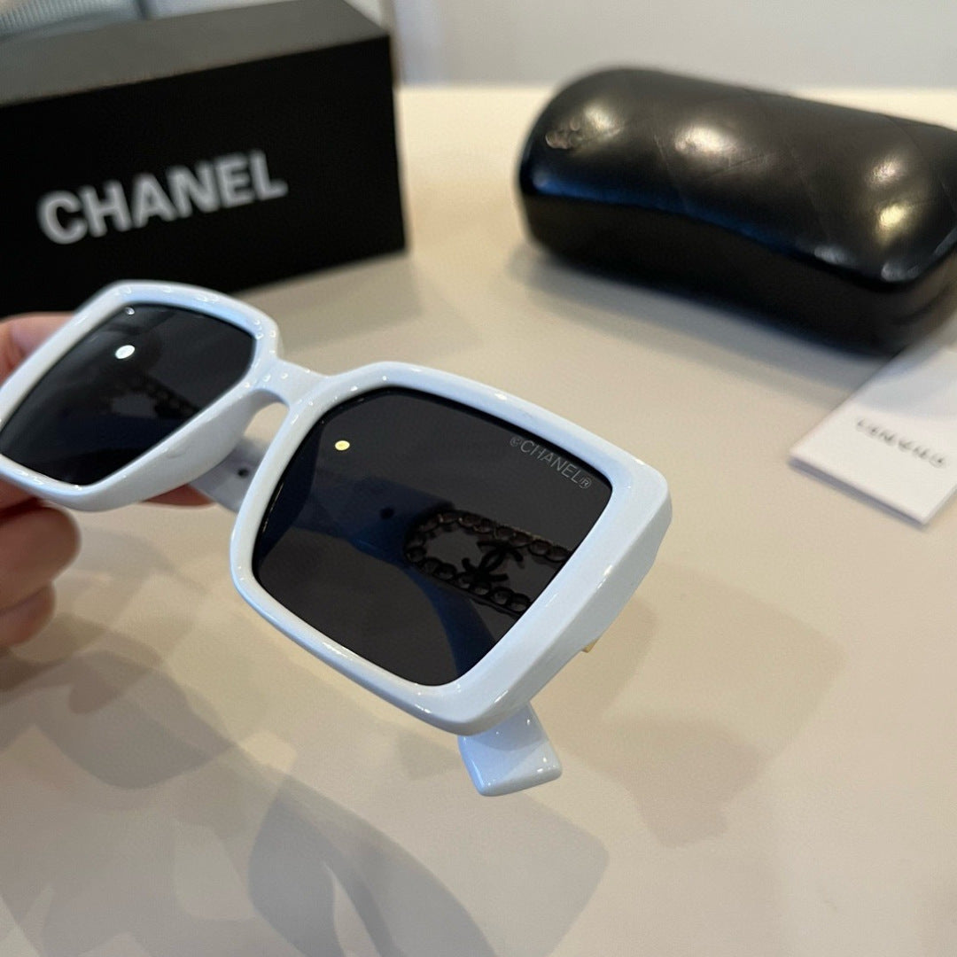 Chanel Oversized Silver Lens Sunglasses for Men & Women - 486679 - detail image 5