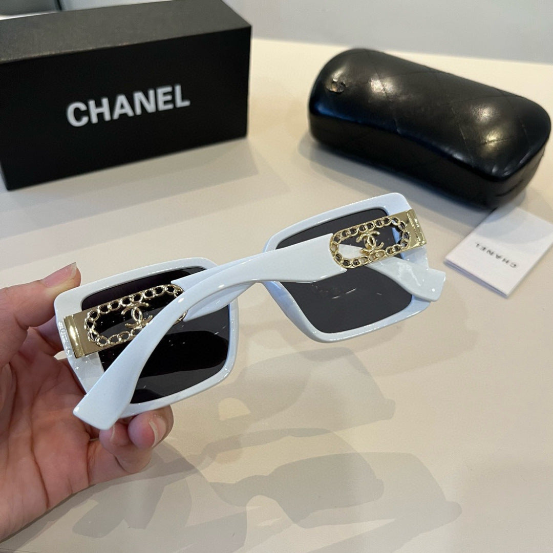 Chanel Oversized Silver Lens Sunglasses for Men & Women - 431568 - detail image 7