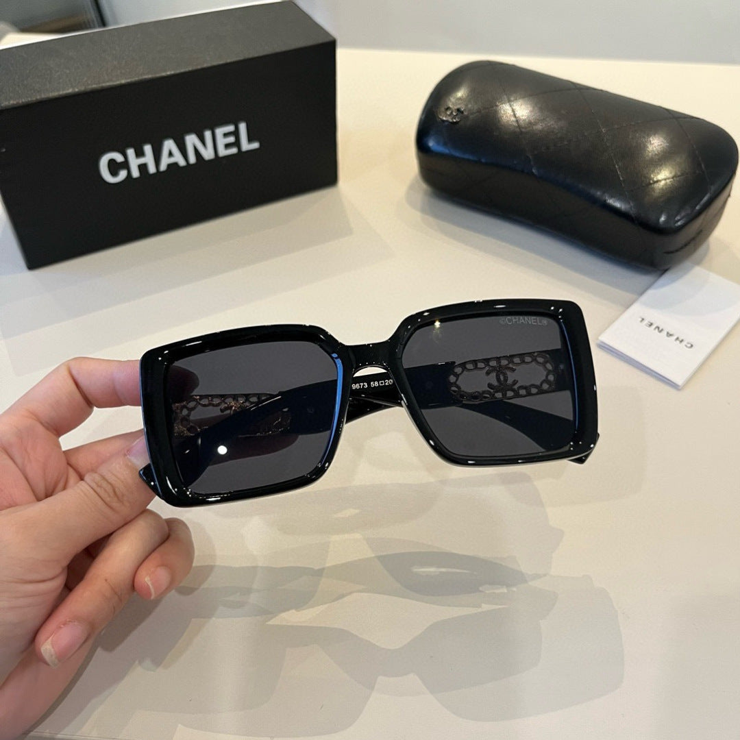 Chanel Oversized Silver Lens Sunglasses for Men & Women - 486680 - detail image 6