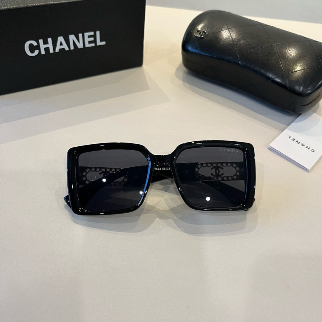 Chanel Oversized Silver Lens Sunglasses for Men & Women - 431569 - detail image 5