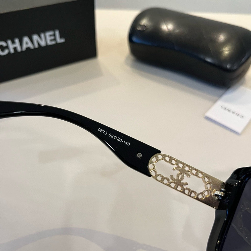 Chanel Oversized Silver Lens Sunglasses for Men & Women - 486680 - detail image 11