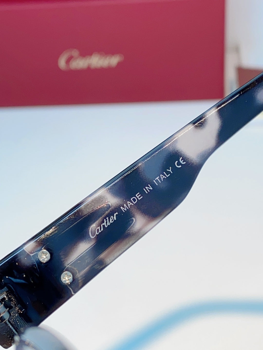 Cartier Polarized Metal Rimless Gray Lens Sunglasses for Men & Women - detail image 8