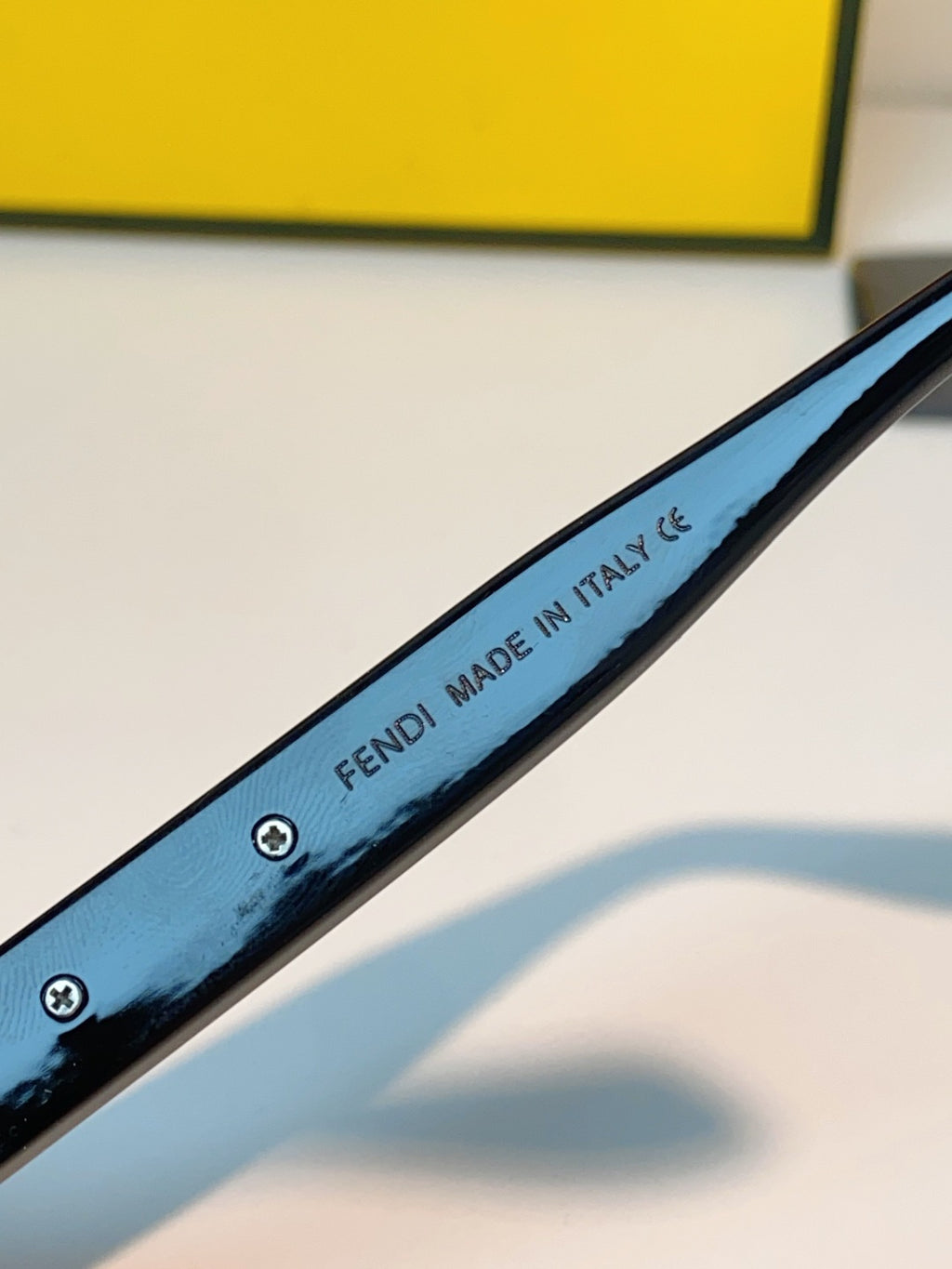 Fendi Metal Square Black Lens Sunglasses for Men & Women - detail image 8